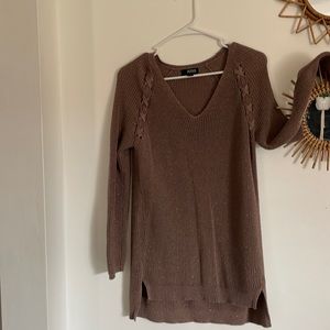 ana light brown extra small cardigan